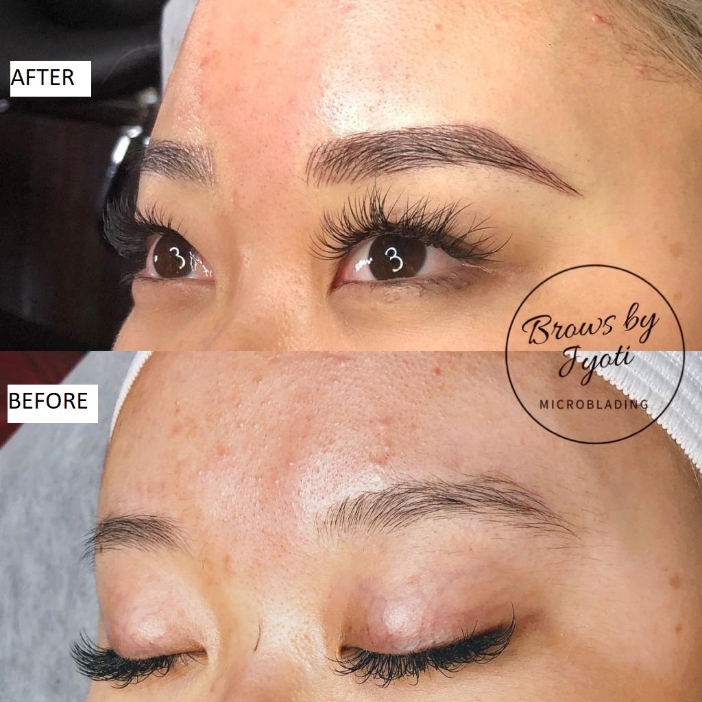 Microblading before and after1