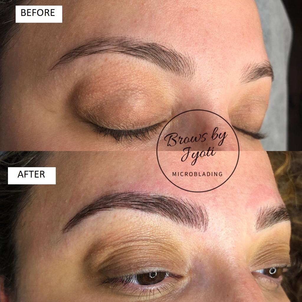 Microblading before and after2